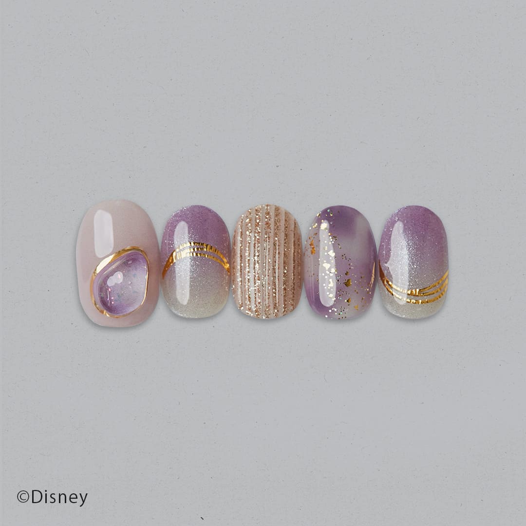 Ohora Japan Disney|Tangled | Ohora日本魔髮奇緣 | Ohora日本迪士尼| N Rapunzel's Wish|指甲貼|Semi Cured Gel