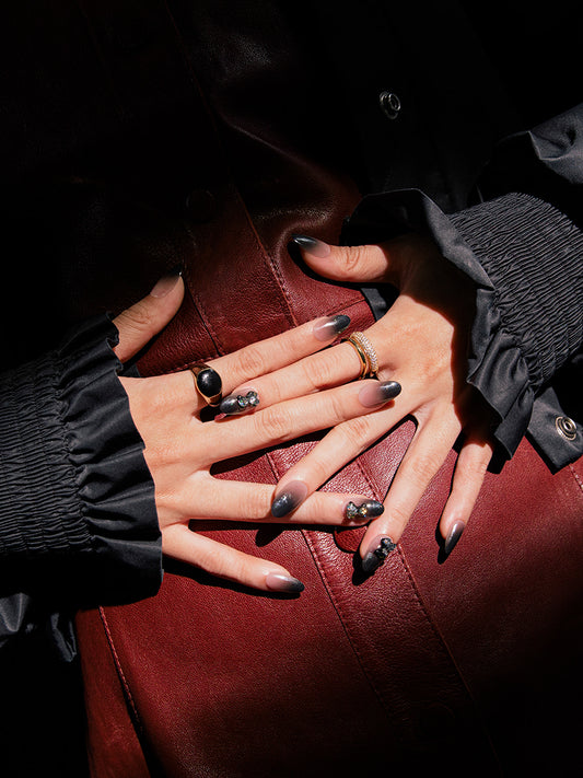 Finger Suit Teddy Nail (Oval) | 穿戴甲| Press On Nail