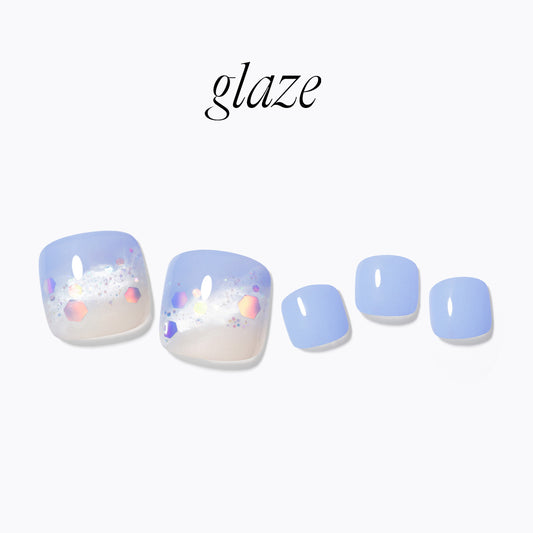 Touched Ocean|腳甲貼|Semi Cured Gel |Dashing Diva