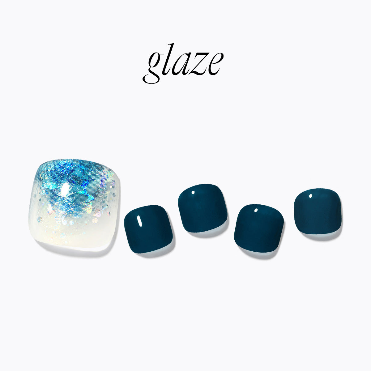 Turquoise|腳甲貼|Semi Cured Gel |Dashing Diva