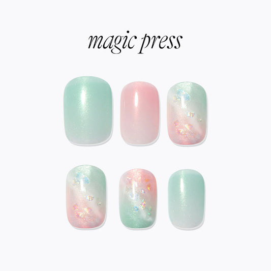 Dashing Diva Magic Press- Wavy Marble (Regular Round) | 穿戴甲| Press On Nail