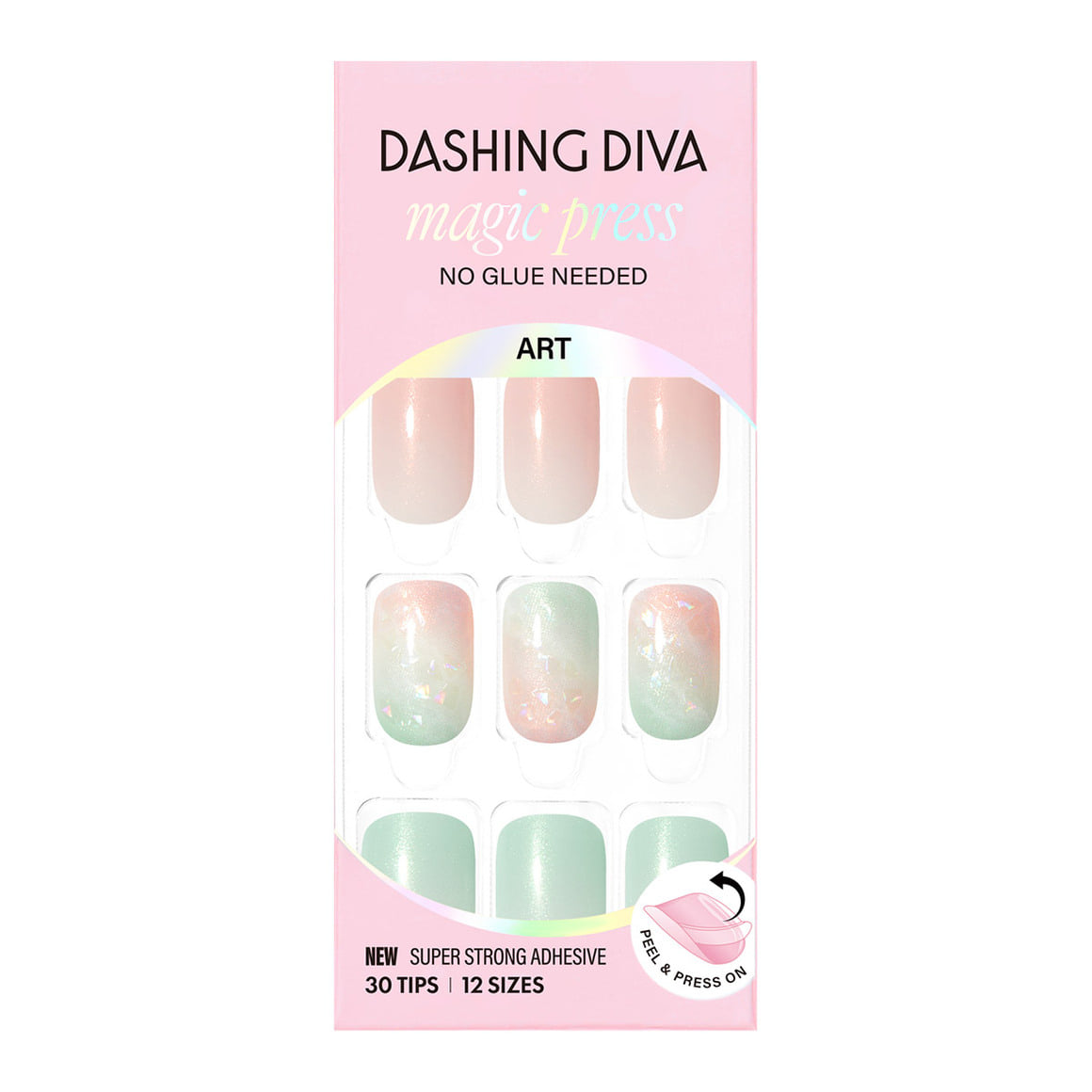 Dashing Diva Magic Press- Wavy Marble (Regular Round) | 穿戴甲| Press On Nail