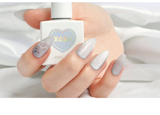 Jello Jello-KR|XOXO collection magnetic gel|JM-02 Watery Blue | GEL甲油 | Magnetic Gel|粉藍色貓眼GEL|夢幻人魚系指尖