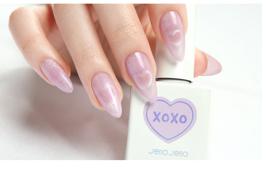 Jello Jello-KR|XOXO collection magnetic gel|JM-04 Starry Night | GEL甲油 | Magnetic Gel|粉紫色貓眼GEL|溫柔系仙女必備