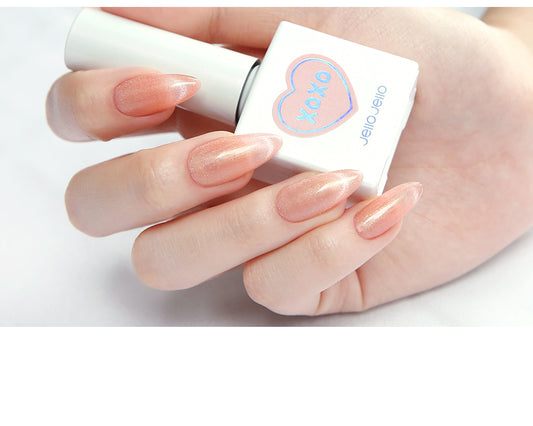 Jello Jello-KR|XOXO collection magnetic gel|JM-06 Evening Peach | GEL甲油 | Magnetic Gel|粉橙色貓眼GEL|元氣滿滿的夕陽餘暉