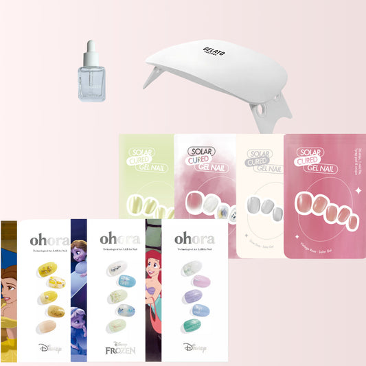 指甲貼初學入門套裝|韓國品牌美甲燈+自選甲貼+卸甲液 | Disney Nail stickers