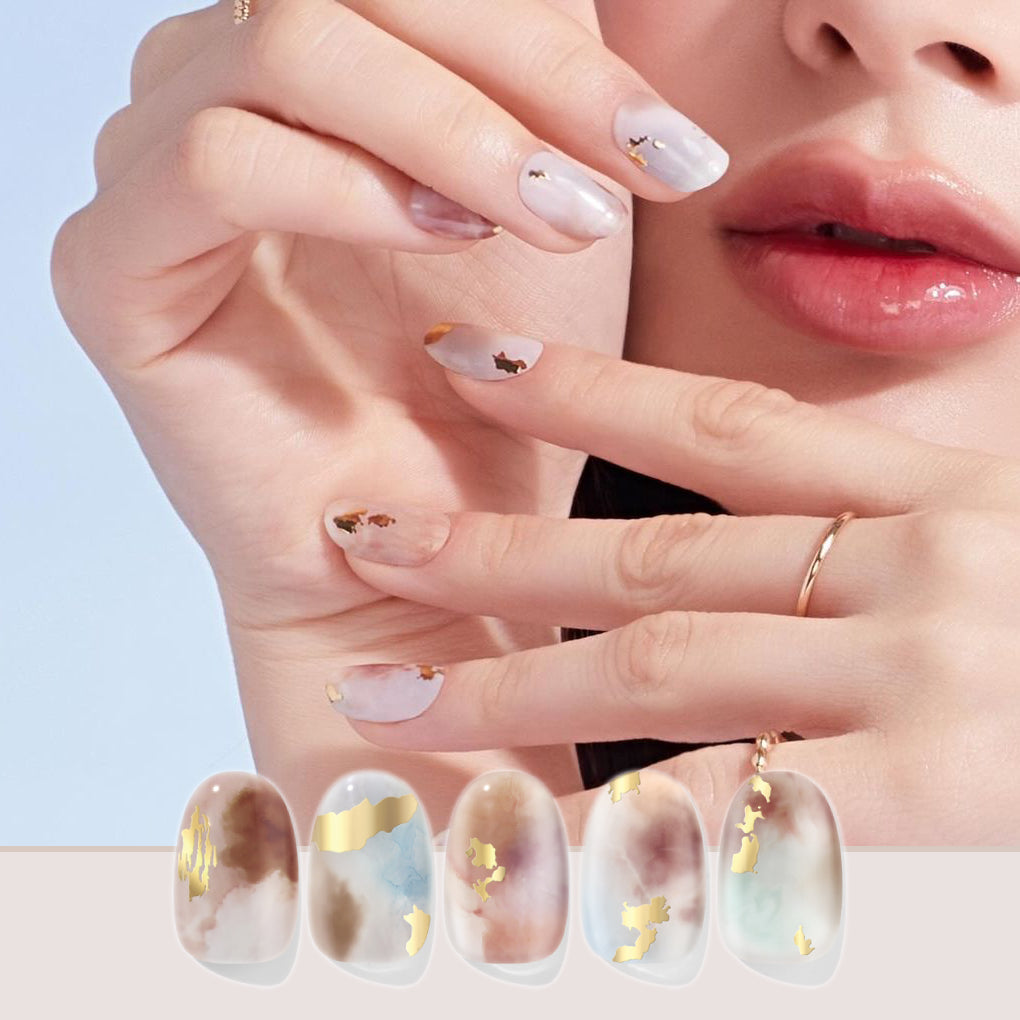 Gentle Marble|指甲貼|Hard Gel |Edgeu
