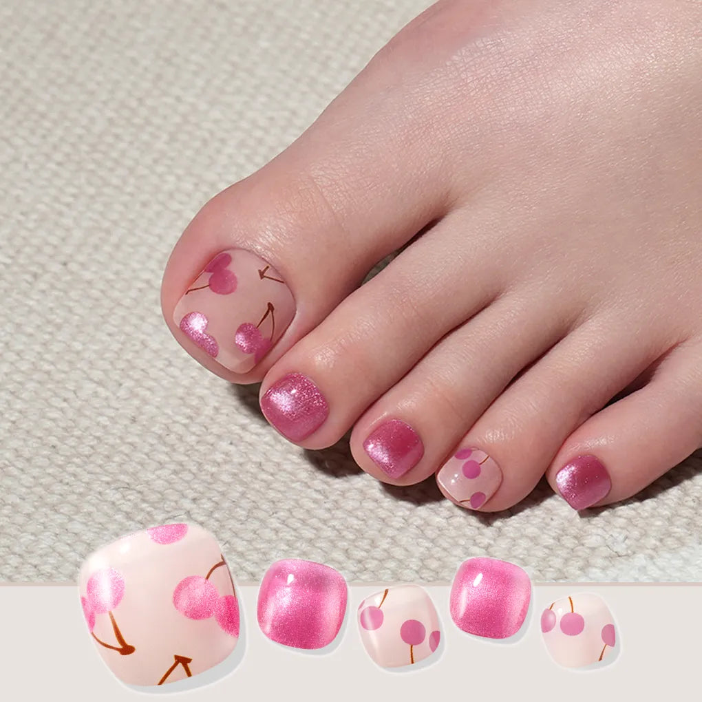 Glossy Cherry|腳甲貼|Solar Gel |Gelato Factory-KR