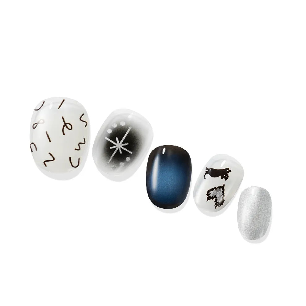 Midnight Cat|指甲貼|Solar Gel |Gelato Factory-KR