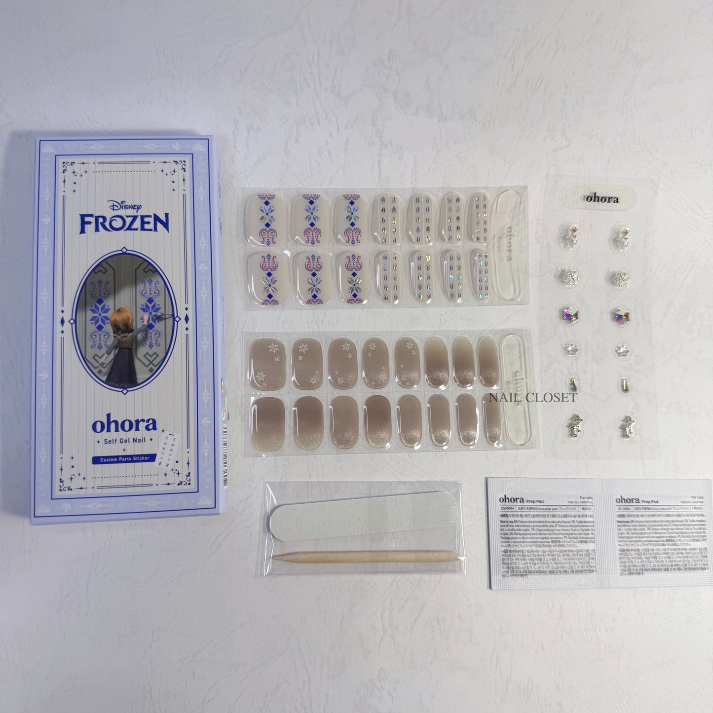 Ohora Disney | N Make a Snowman Semi-Cured Gel Nail Wraps