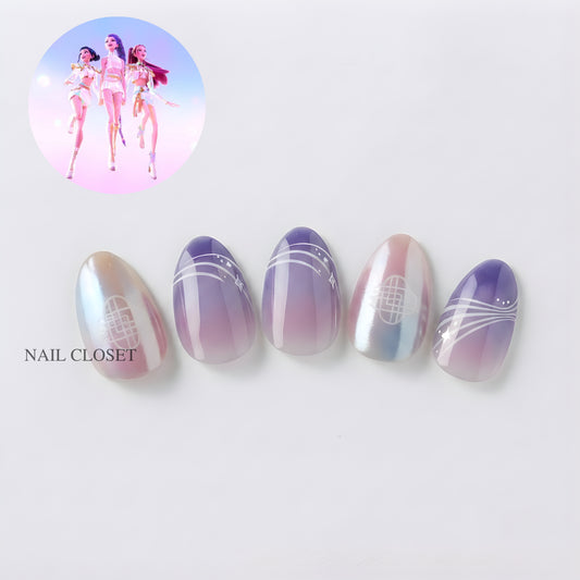 KPop Demon Hunters x ohora nail collection worldwide shipping