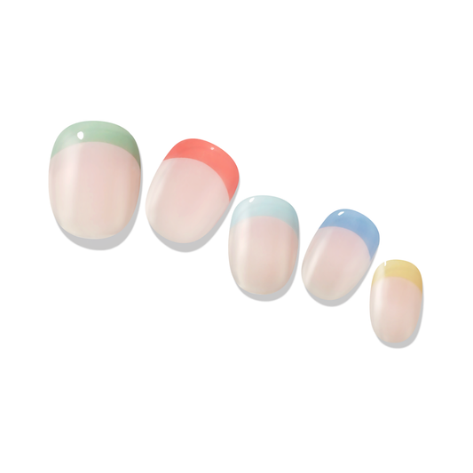 Gelato Factory-KR | Sophie Palette| 五種柔和色彩法式美甲|指甲貼|Solar Gel