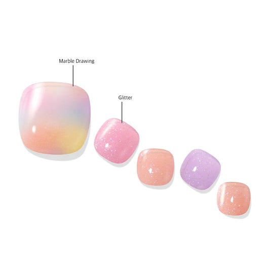 Sweet CandyDream|Toe Nail Patch|Solar Gel