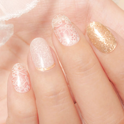 Gel Me1 Japan|13. Bouquet Blanche|指甲貼|Semi Cured Gel