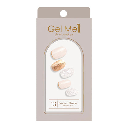 Gel Me1 Japan|13. Bouquet Blanche|指甲貼|Semi Cured Gel