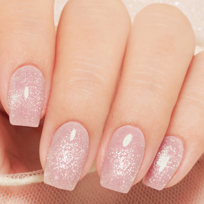Gel Me1 Japan|14. Royal Pink｜裸粉色氣質貓眼|指甲貼|Semi Cured Gel