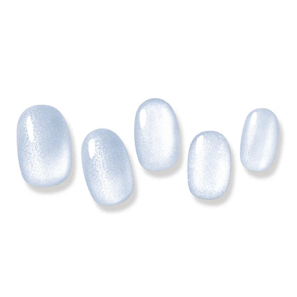 Gel Me1 Japan|16. Frozen Blue｜Baby Blue貓眼GEL甲|指甲貼|Semi Cured Gel