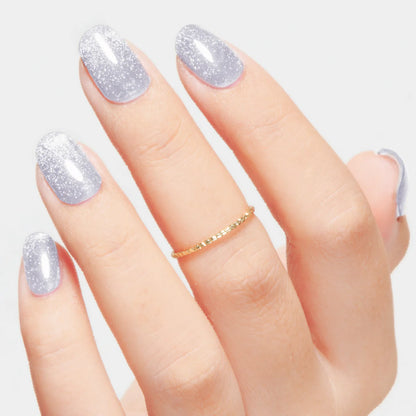 Gel Me1 Japan|16. Frozen Blue｜Baby Blue貓眼GEL甲|指甲貼|Semi Cured Gel