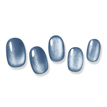 Gel Me1 Japan|17. Midnight Blue ｜午夜藍貓眼GEL甲油｜顯白GEL甲貼|指甲貼|Semi Cured Gel