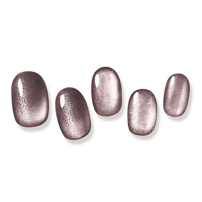 Gel Me1 Japan|18. Noir Black ｜黑色貓眼指甲貼|指甲貼|Semi Cured Gel