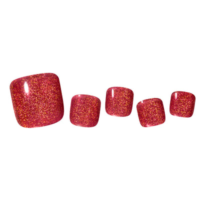 best red toe nail wraps