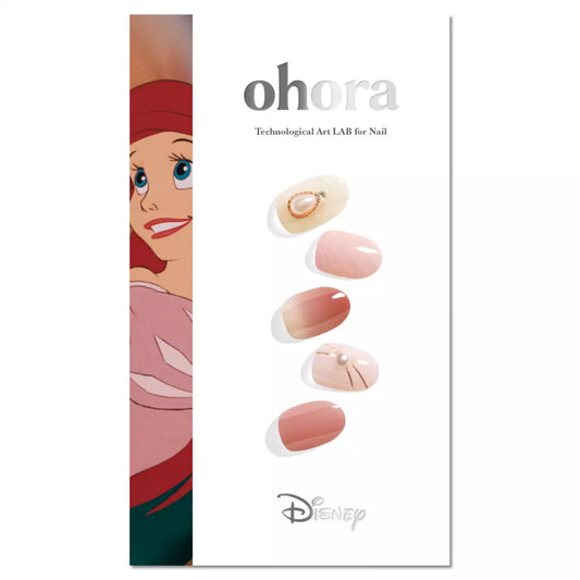 Ohora Japan Disney|Ariel Nail Stickers Semi-Cure Gel Nails NP-029-JC ｜小魚仙代購 ｜小魚仙日本|指甲貼|Semi Cured Gel