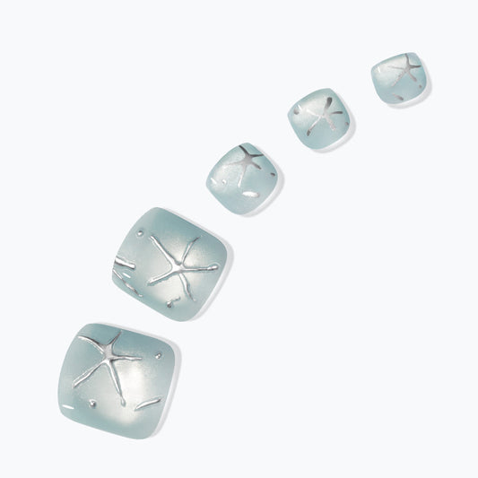 Gel press on toe nails