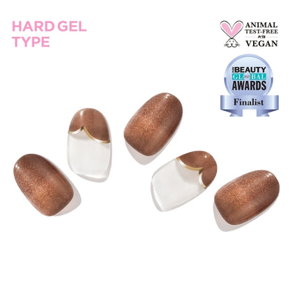 Brown Heart Magnet|指甲貼|Hard Gel|Edgeu