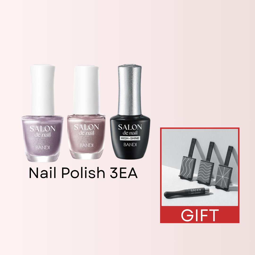 【不散開保證】BANDI 免照燈貓眼指甲油「高光玻璃珠」套裝 (自選2色 + 高光面油) 🎁送專屬磁鐵