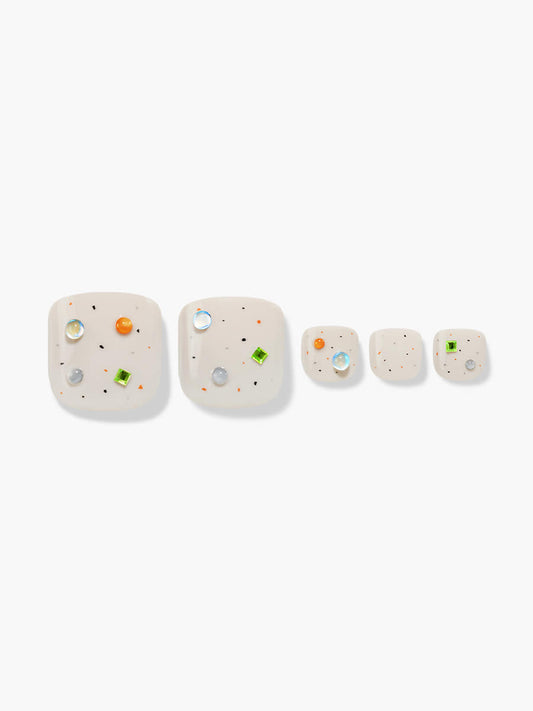 Finger Suit Cereal Pedi | 穿戴甲（腳甲）| Press On Pedicure