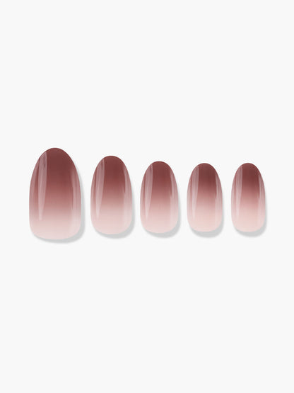 Finger Suit Chili Ombre Nails (Oval) | 穿戴甲| Press On Nail
