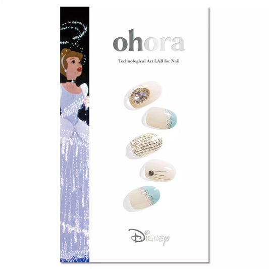 Ohora Japan Disney|Cinderella Nail Stickers Semi-Cure Gel Nails NP-032-JC ｜灰姑娘日本|指甲貼|Semi Cured Gel