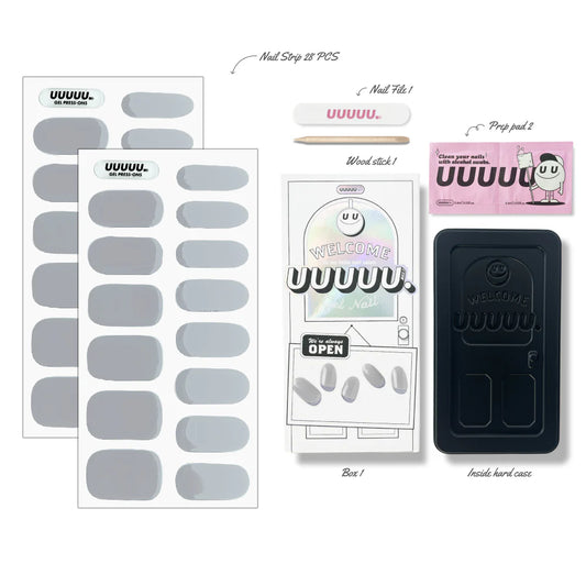 Nail stickers that harden with UV light