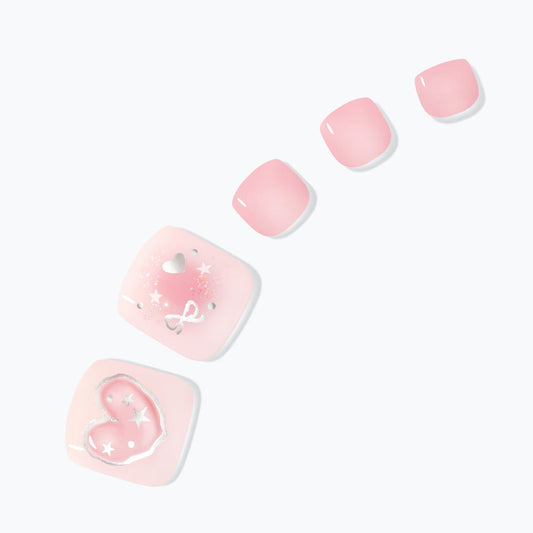press-on pedicure