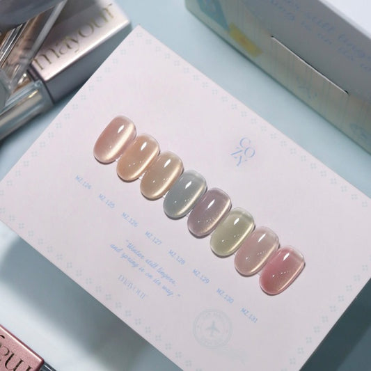 MAYOUR 코지 Cozy 貓眼凝膠套裝｜8色磁石貓眼｜溫暖金光貓眼 Cat Eye Gel Set