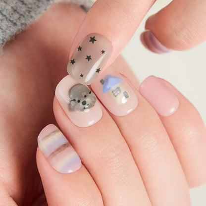 cute poodle press-on nails