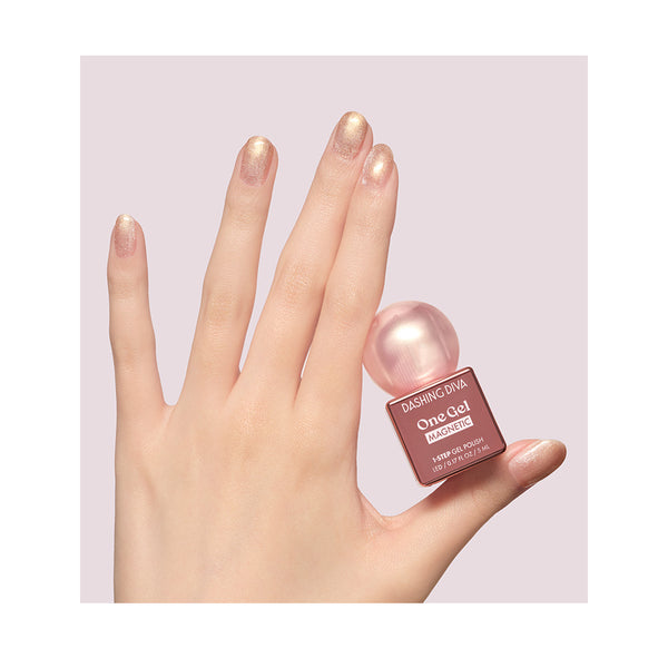 Dashing Diva One Gel Mini Magnetic – Champagne Dust｜香檳金貓眼 Gel 甲油 5ml