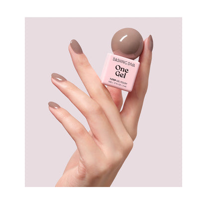 Dashing Diva One Gel Mini – Chestnut Cream｜栗子奶油裸棕 1-Step LED Gel 甲油 5ml