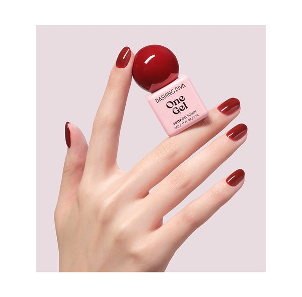 Dashing Diva One Gel Mini – Jujube｜棗紅色 1-Step LED Gel 甲油 5ml