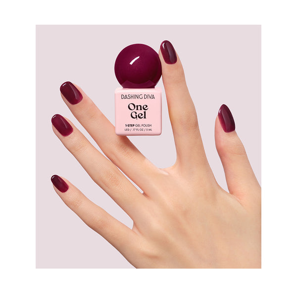 Dashing Diva One Gel Mini – Mulberry｜桑椹酒紅 1-Step LED Gel 甲油 5ml