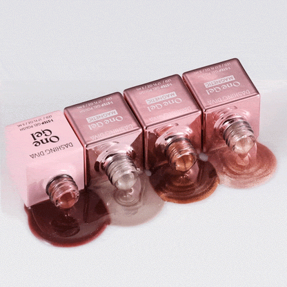 coral rose gel nail polish