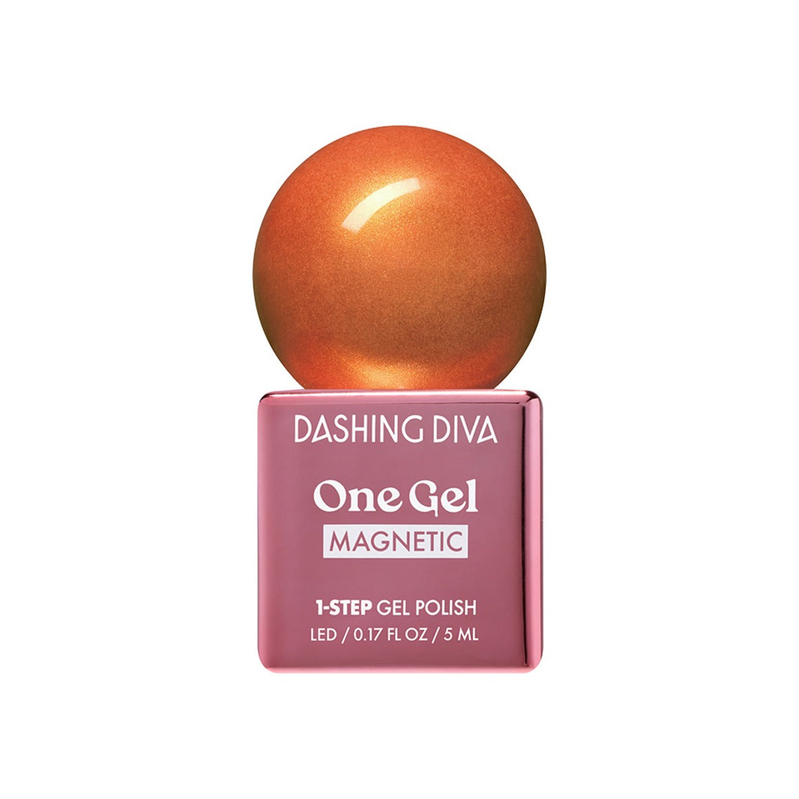 coral orange cat eye gel polish