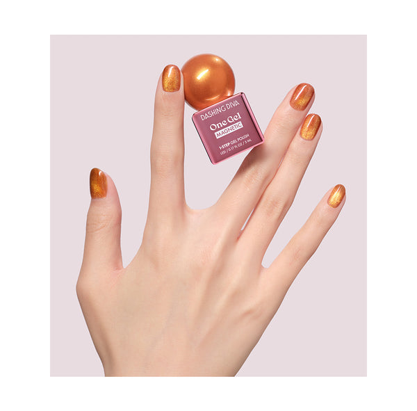 Dashing Diva One Gel Mini Magnetic – Sunset Wave｜珊瑚橙金貓眼 Gel 甲油 5ml