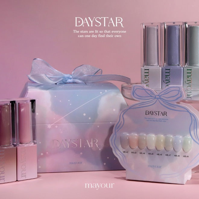 [Mayour] Daystar Pearlish Gel | 星光珍珠膠 | 奶油米白粉杏 | 溫柔日常色