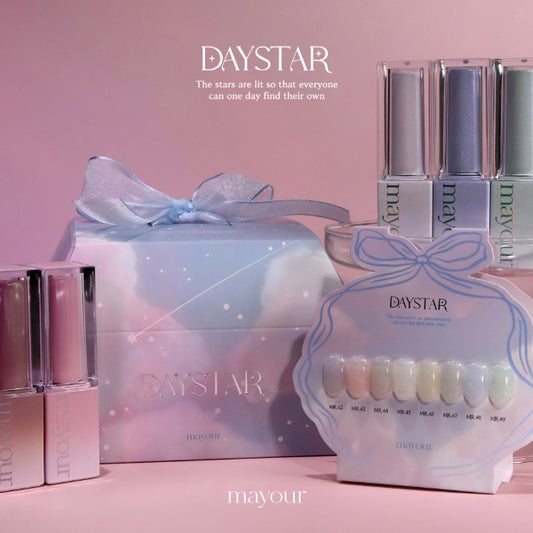 [Mayour] Daystar Pearlish Gel | 星光珍珠膠 | 奶油米白粉杏 | 溫柔日常色
