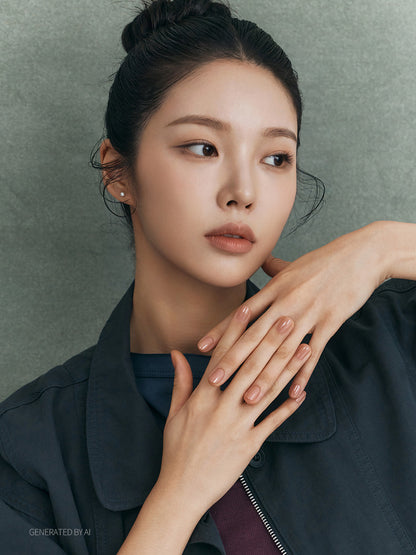 Finger Suit Demure rosy nude-brown nail polish in a soft warm taupe neutral shade