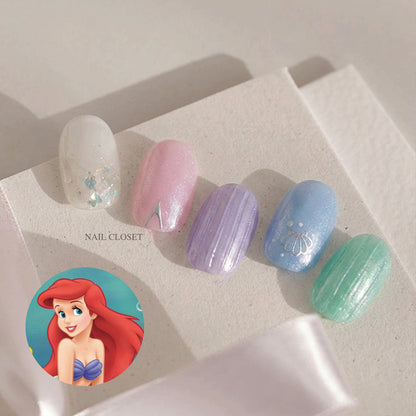 Disney Ariel gel nail wraps