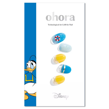 【Ohora x 迪士尼】唐老鴨 Donald Duck 夏日水手風半凝膠美甲貼 (NP-053-JC)