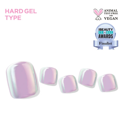 Mirror Pale Violet|腳甲貼|Hard Gel