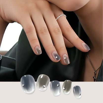 Early Morning Fog|Nail Stickers|Solar Gel